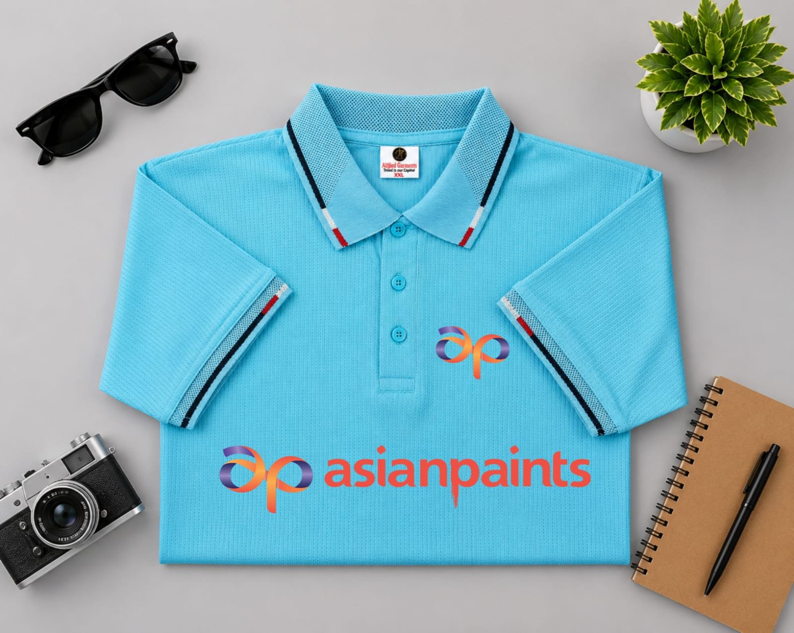 Box Mesh Fabric Polo T-Shirt (130–140 GSM) – আপনার ডিজাইন দিয়ে প্রিন্ট করে নিন
