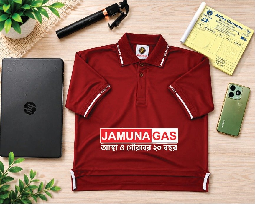 Premium Double PK Polo Merun T-Shirt (190–200 GSM) – আপনার ডিজাইন দিয়ে প্রিন্ট করে নিন